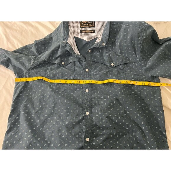 Howler Bros Open Country Tech Shirt Size XL Little Puddles Blue Short Sleeve - Picture 14 of 15